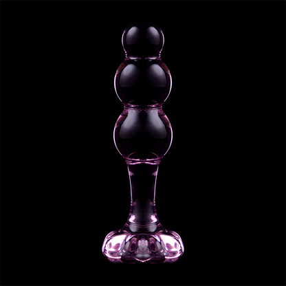 Nebula Series Modèle 1 – Plug anal en verre rose – vue produit 7