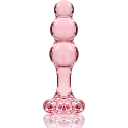 Nebula Series Modèle 1 – Plug anal en verre rose – vue produit 5