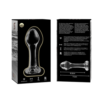 Nebula Series Modèle 2 — Plug anal en verre borosilicate — transparent — vue 6
