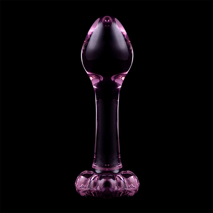 Nebula Series Modèle 2 — Plug anal en verre borosilicate — rose — vue 7