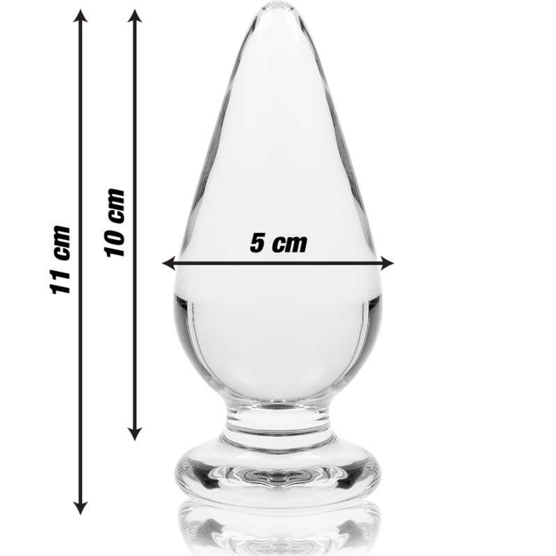 Nebula Series Modèle 4 — Plug anal en verre borosilicate — transparent — vue 3