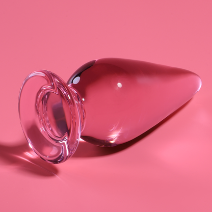 Nebula Series Modèle 4 — Plug anal en verre borosilicate — rose — vue 1