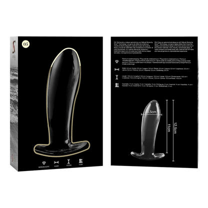 Nebula Series Modèle 5 — Plug anal en verre borosilicate — transparent — vue 6