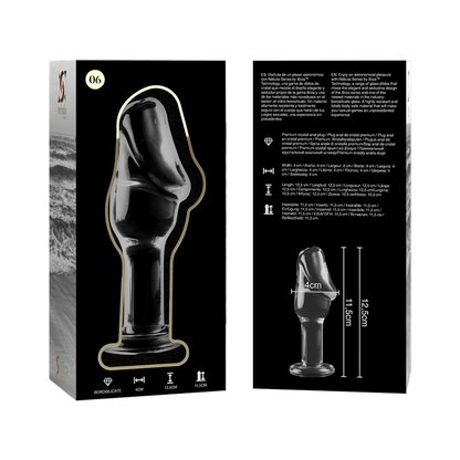 Nebula Series Modèle 6 — Plug anal en verre borosilicate — transparent — vue 6