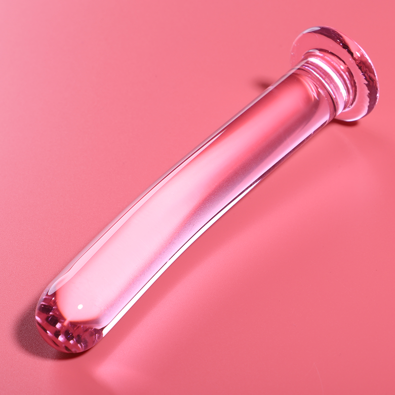 Nebula Series Modèle 8 — Gode en verre borosilicate — rose — vue 1