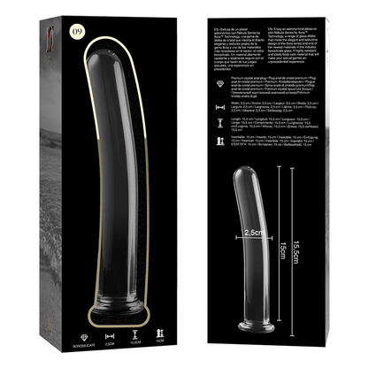 Nebula Series Modèle 9 — Gode en verre borosilicate — transparent — vue 6