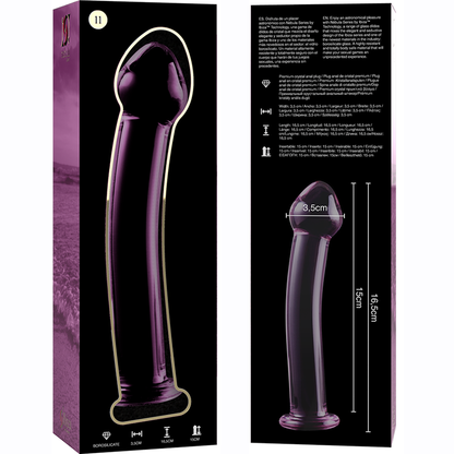 Nebula Series Modèle 10 — Gode en verre borosilicate — rose — vue 6