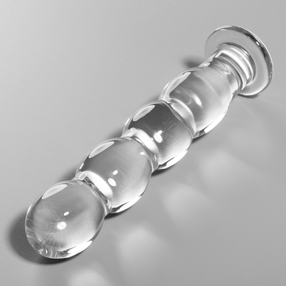 Nebula Series Modèle 11 — Gode en verre borosilicate — transparent — vue 1