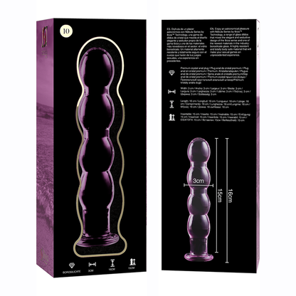 Nebula Series Modèle 11 — Gode en verre borosilicate — rose — vue 6