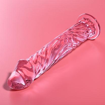 Nebula Series Modèle 12 — Gode en verre borosilicate — rose — vue 1
