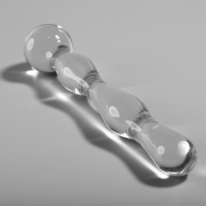 Nebula Series Modèle 13 — Gode en verre borosilicate — transparent — vue 1