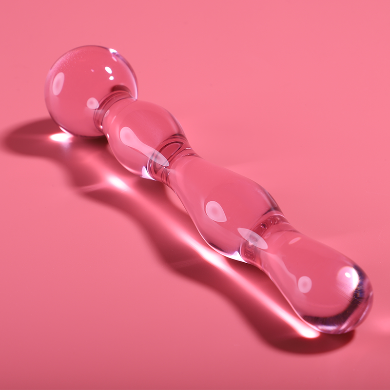 Nebula Series Modèle 13 — Gode en verre borosilicate — rose — vue 1