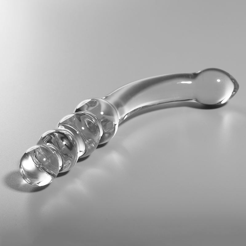Nebula Series Modèle 14 — Gode en verre borosilicate — transparent — vue 1