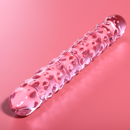 Nebula Series Modèle 15 — Gode en verre borosilicate — rose — vue 1