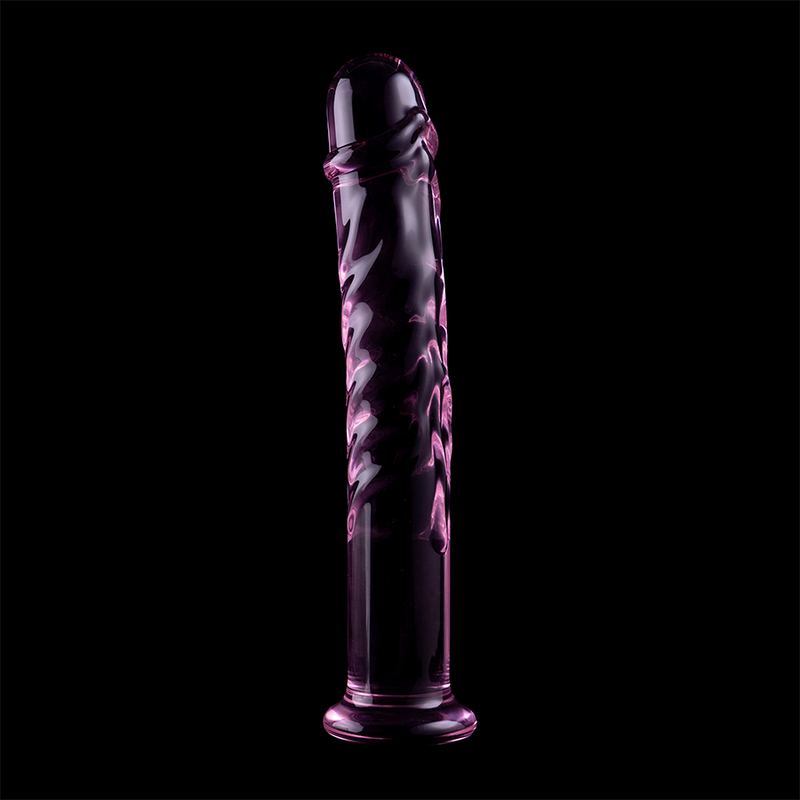 Nebula Series Modèle 16 — Gode en verre borosilicate — rose — vue 7