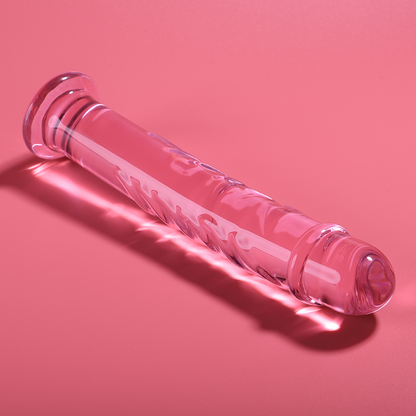 Nebula Series Modèle 16 — Gode en verre borosilicate — rose — vue 1