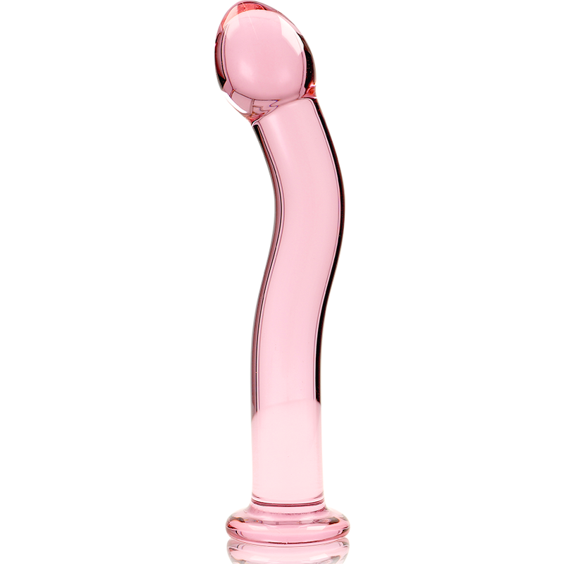 Nebula Series Modèle 18 — Gode en verre borosilicate — rose — vue 5