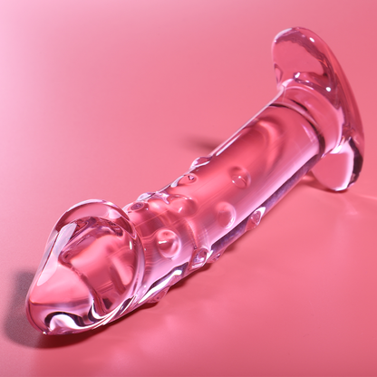 Nebula Series Modèle 19 — Gode en verre borosilicate — rose — vue 1