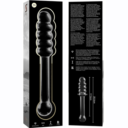 Nebula Series Modèle 20 — Gode en verre borosilicate — transparent — vue 6
