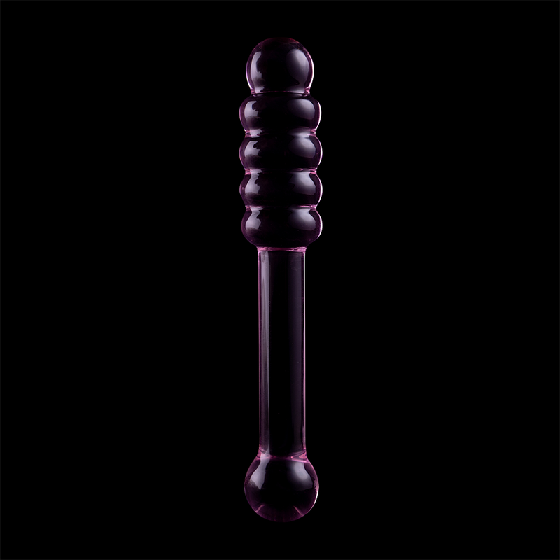 Nebula Series Modèle 20 — Gode en verre borosilicate — rose — vue 7