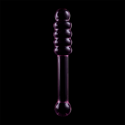Nebula Series Modèle 20 — Gode en verre borosilicate — rose — vue 7