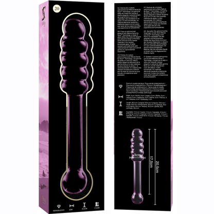 Nebula Series Modèle 20 — Gode en verre borosilicate — rose — vue 6