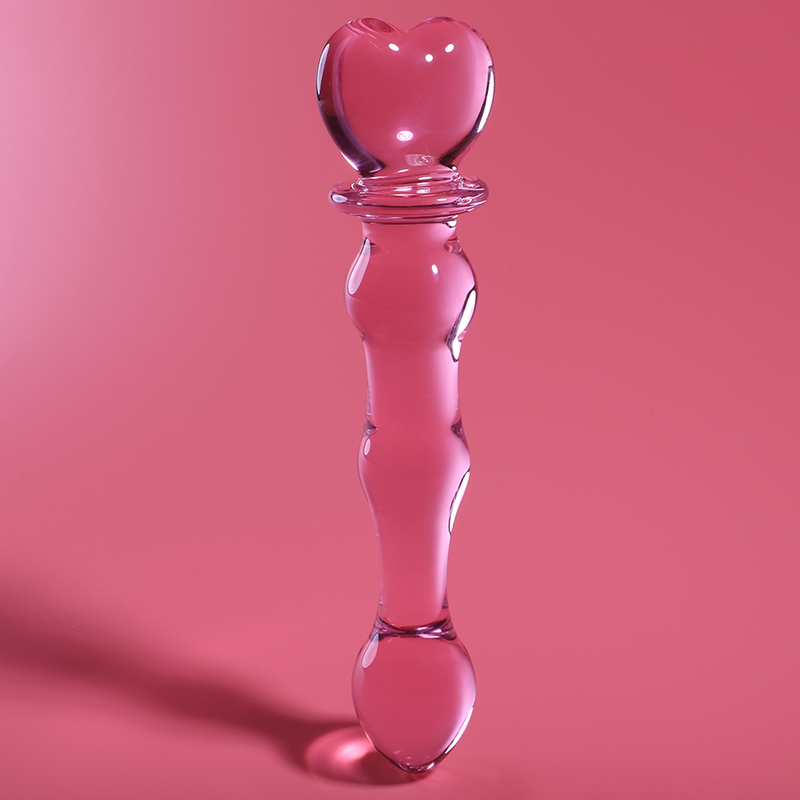 Nebula Series Modèle 21 — Gode en verre borosilicate — rose — vue 1