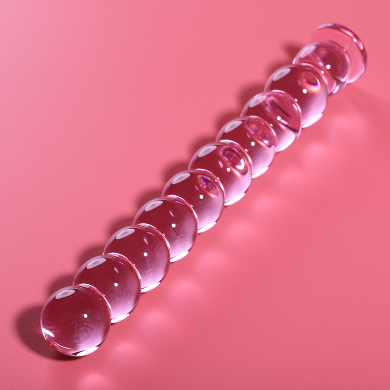 Nebula Series Modèle 22 — Gode en verre borosilicate — rose — vue 1