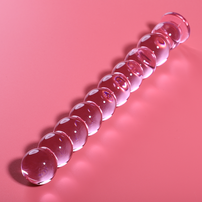 Nebula Series Modèle 22 — Gode en verre borosilicate — rose — vue 1