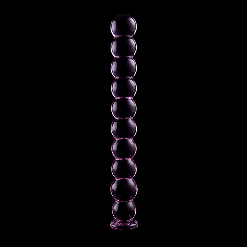 Nebula Series Modèle 22 — Gode en verre borosilicate — rose — vue 7