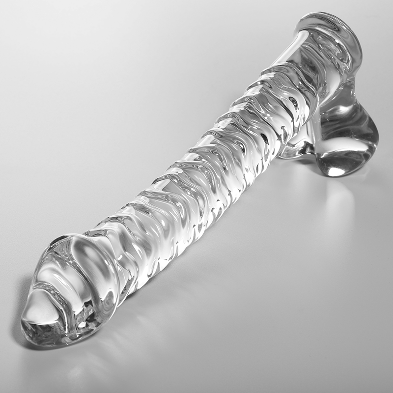 Nebula Series Modèle 23 — Gode en verre borosilicate — transparent — vue 1