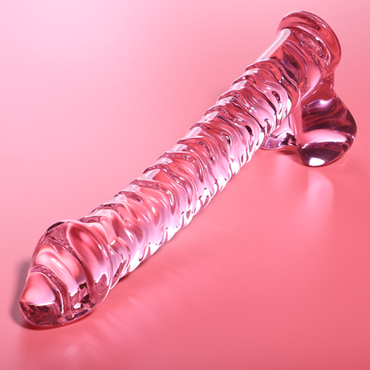 Nebula Series Modèle 23 — Gode en verre borosilicate — rose — vue 1