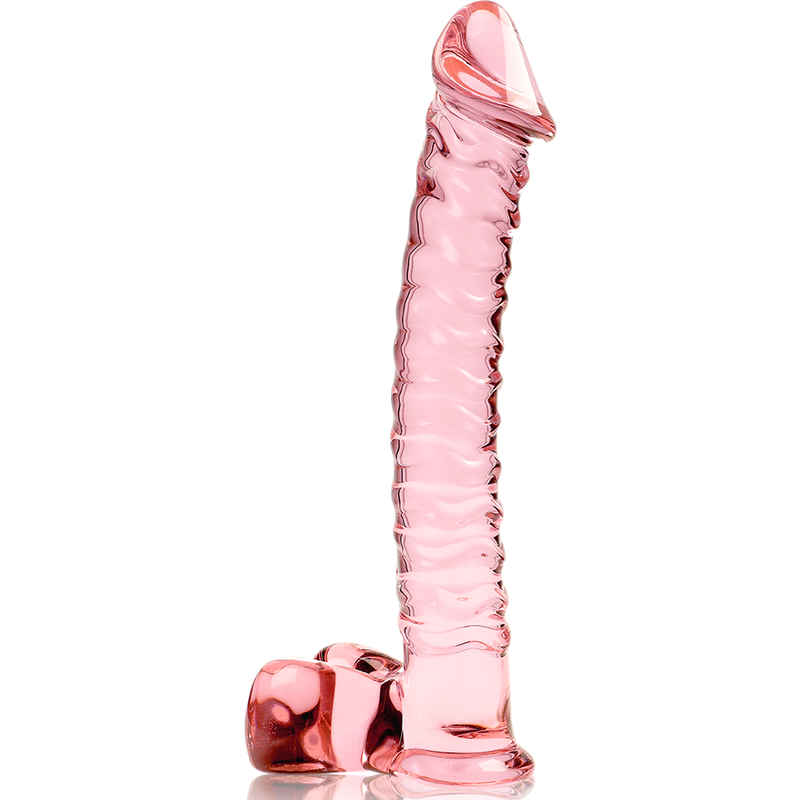 Nebula Series Modèle 23 — Gode en verre borosilicate — rose — vue 5