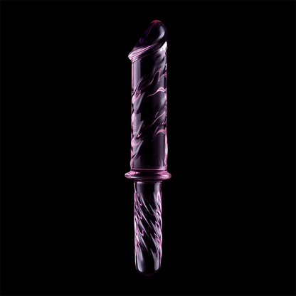 Nebula Series Modèle 24 — Gode en verre borosilicate — rose — vue 7