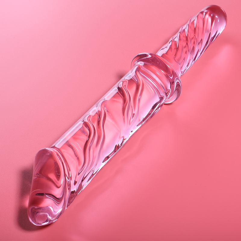 Nebula Series Modèle 24 — Gode en verre borosilicate — rose — vue 1