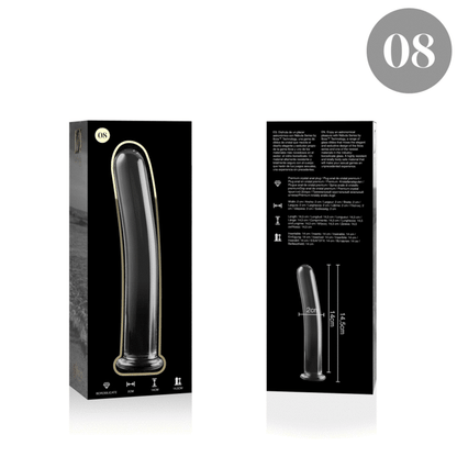Nebula Series Modèle 8 — Gode en verre borosilicate — transparent — vue 4