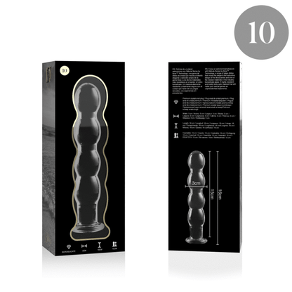 Nebula Series Modèle 11 — Gode en verre borosilicate — transparent — vue 4