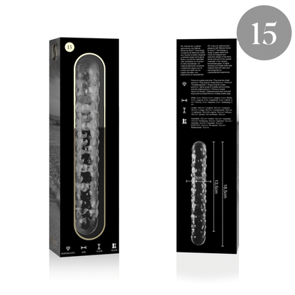 Nebula Series Modèle 15 — Gode en verre borosilicate — transparent — vue 4