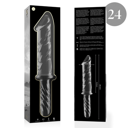 Nebula Series Modèle 24 — Gode en verre borosilicate — transparent — vue 4