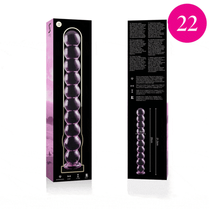 Nebula Series Modèle 22 — Gode en verre borosilicate — rose — vue 4
