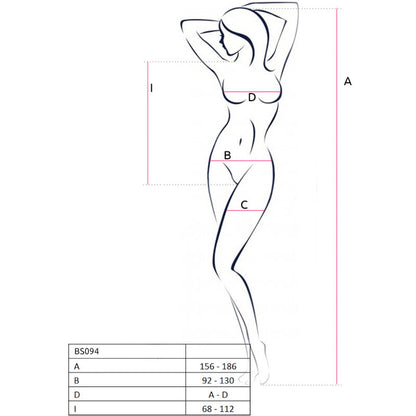 Passion – Bs094 bodystocking blanc taille unique – vue produit 5