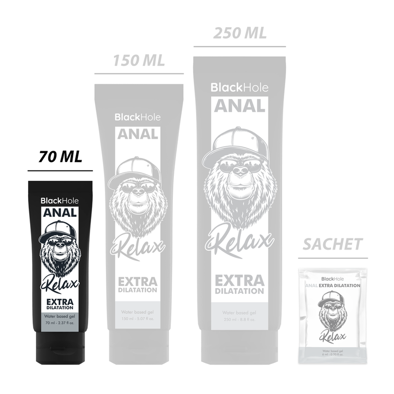 Black Hole – Gel de dilatation anale à base d’eau – vue produit 2