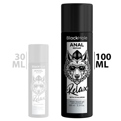Black Hole – Réparation anale relax à base d’eau avec hyaluron 100 ml – vue produit 2
