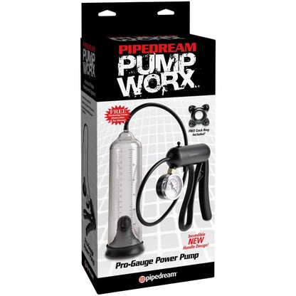 Pump Worx Pro-Gauge – Pompe à pénis transparente – vue produit 2