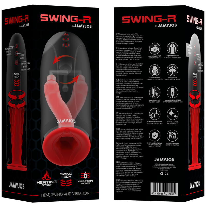 Jamyjob Swing-R – Masturbateur chauffant vibrant – vue produit 7
