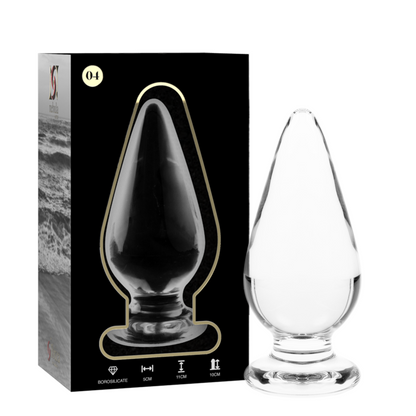 Nebula Series Modèle 4 — Plug anal en verre borosilicate — transparent — vue 2