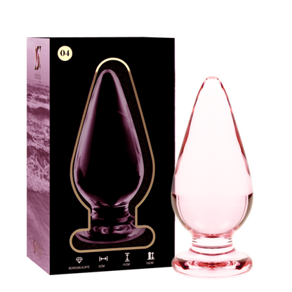 Nebula Series Modèle 4 — Plug anal en verre borosilicate — rose — vue 2