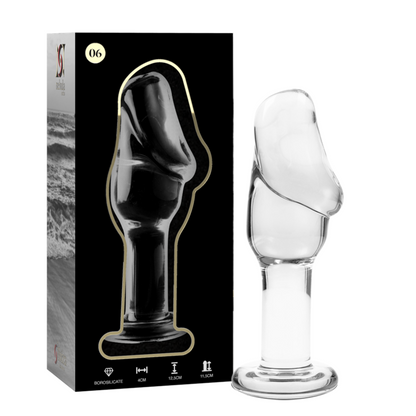 Nebula Series Modèle 6 — Plug anal en verre borosilicate — transparent — vue 2