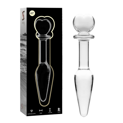 Nebula Series Modèle 7 — Plug anal en verre borosilicate — transparent — vue 2