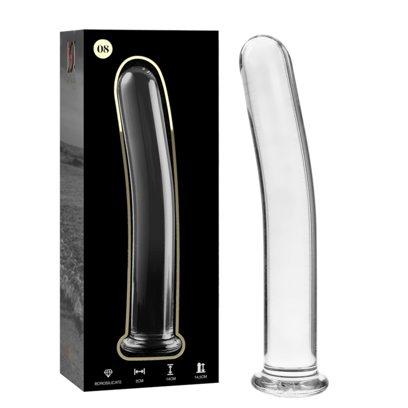 Nebula Series Modèle 8 — Gode en verre borosilicate — transparent — vue 2